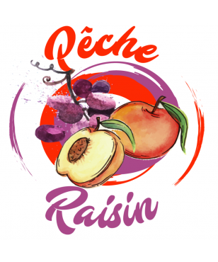 e liquide pêche raisin 10 ml de chez E-intense