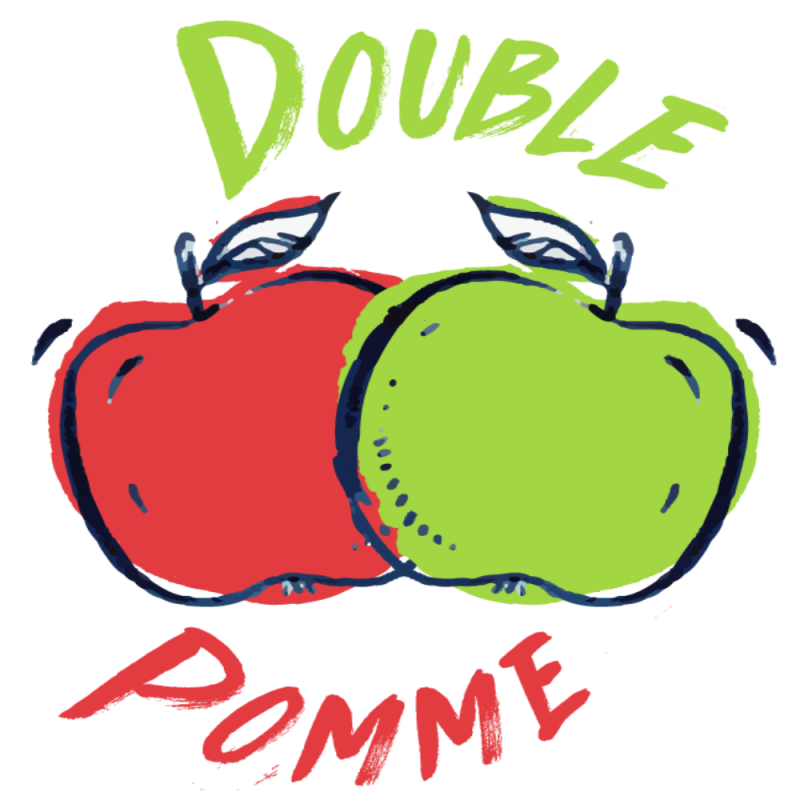 e liquide double pommes 10 ml de chez E-intense