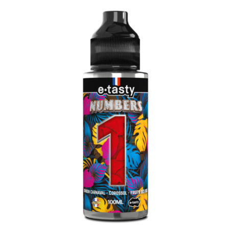 Numbers 1 E-Tasty - 100ml - Bonbon carnaval, corossol, fruits des bois