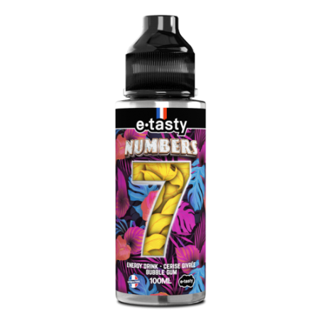 Numbers 7 E-Tasty Boisson énergisante - Cerise - Bubble Gum - Frais