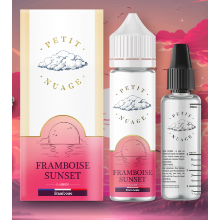 e liquide Framboise sunset 60 ml - Petit Nuage