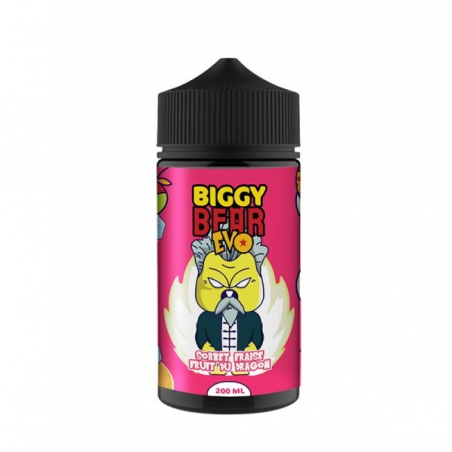 E-liquide Sorbet Fraise Fruit du Dragon 0mg 200ml - Biggy Bear