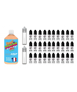 E liquide Fruit du Dragon - fruits rouges - Fresh - 1 Litre - 00mg - 03mg - 06 mg - ESASY/FAST