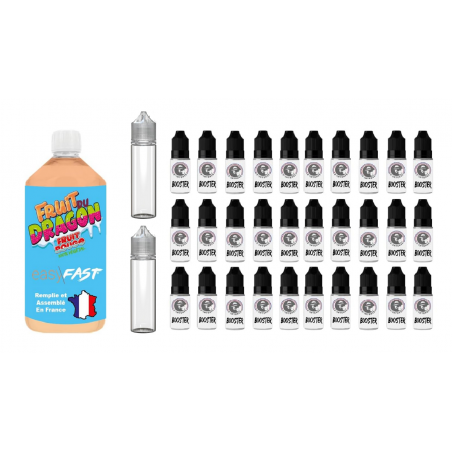 E liquide Fruit du Dragon - fruits rouges - Fresh - 1 Litre - 00mg - 03mg - 06 mg - ESASY/FAST