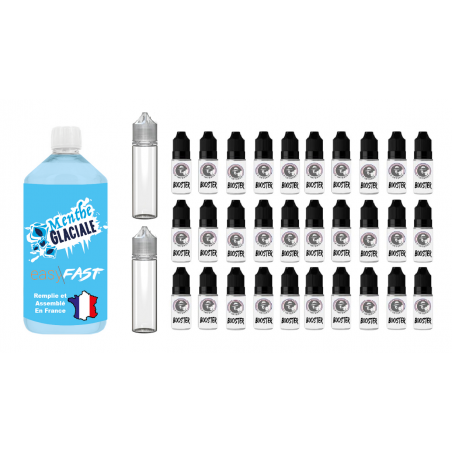 E liquide Menthe Glaciale - 1 Litre - 00mg - 03mg - 06 mg - EASY/FAST