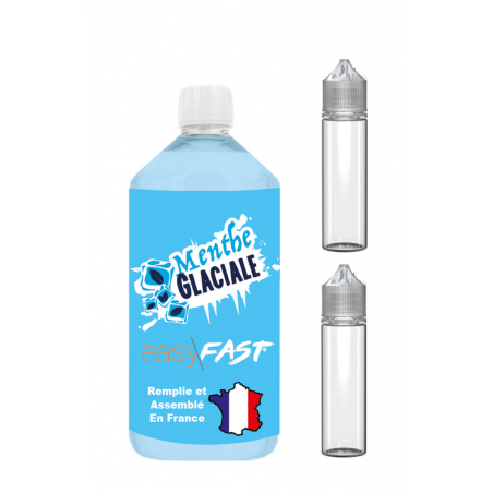 E liquide Menthe Glaciale - 1 Litre - 00mg - 03mg - 06 mg - EASY/FAST