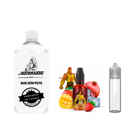 e liquide Hogano 300 ml- Fraise des bois, Grenade, Cassis - Fighter Fuel