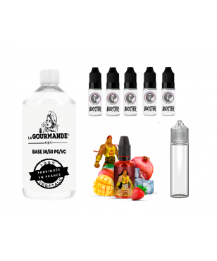 e liquide Hogano 300 ml- Fraise des bois, Grenade, Cassis - Fighter Fuel