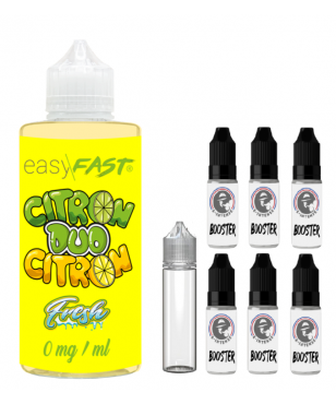 E liquide Duo Citron fresh - 230 ml - 00mg - 03mg - 06 mg - EASY/FAST