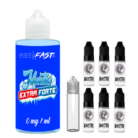 E liquide Menthe Glaciale extra forte - 230 ml - 00mg - 03mg - 06 mg - EASY/FAST