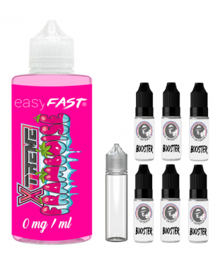 E liquide xtreme framboise no fresh - 230 ml - 00mg - 03mg - 06 mg - EASY/FAST