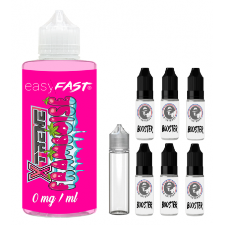 E liquide xtreme framboise no fresh - 230 ml - 00mg - 03mg - 06 mg - EASY/FAST
