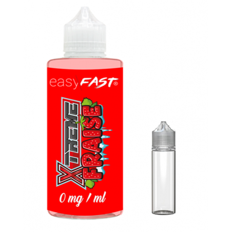 E liquide xtreme fraise no fresh - 230 ml - 00mg - 03mg - 06 mg - EASY/FAST