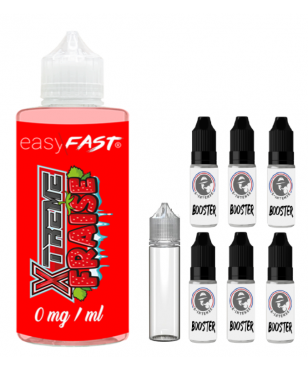 E liquide xtreme fraise no fresh - 230 ml - 00mg - 03mg - 06 mg - EASY/FAST
