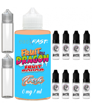 E liquide Fruit du Dragon - fruits rouges - fresh - 500 ml - 00mg - 03mg - 06 mg - EASY/FAST