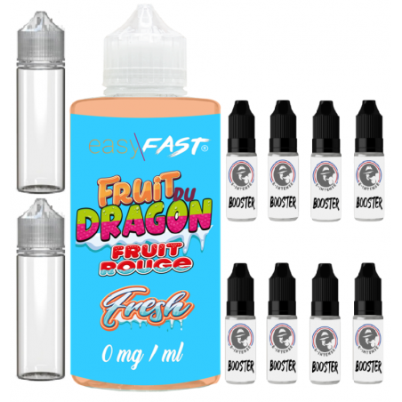 E liquide Fruit du Dragon - fruits rouges - fresh - 500 ml - 00mg - 03mg - 06 mg - EASY/FAST