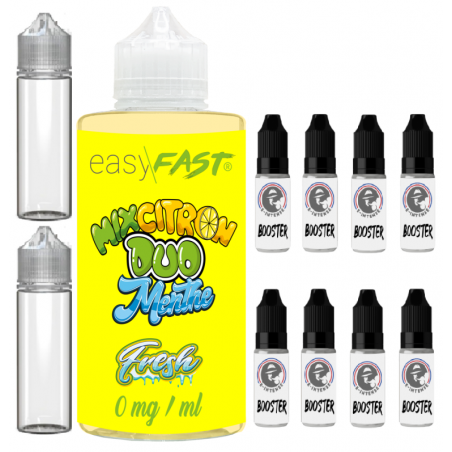 E liquide Duo Citron fresh - 500 ml - 00mg - 03mg - 06 mg - EASY/FAST