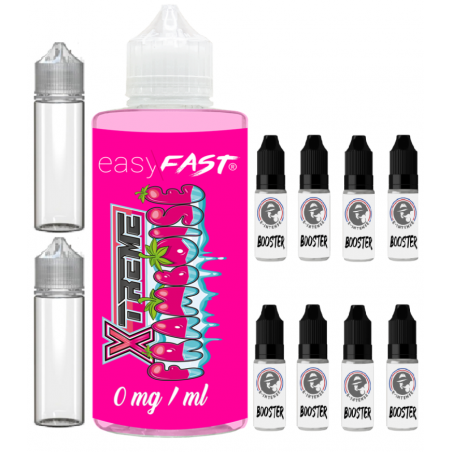 E liquide xtreme Framboise no fresh - 500 ml - 00mg - 03mg - 06 mg - EASY/FAST
