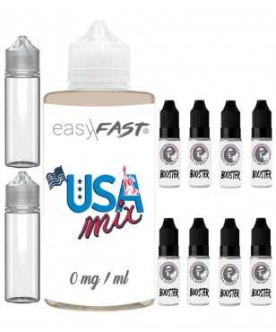 E liquide ,USA MIX - 500 ml - 00mg - 03mg - 06 mg - EASY/FAST