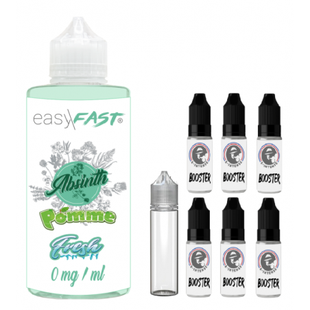 E liquide Absinthe Pomme fresh - 230 ml - 00mg - 03mg - 06 mg - EASY/FAST