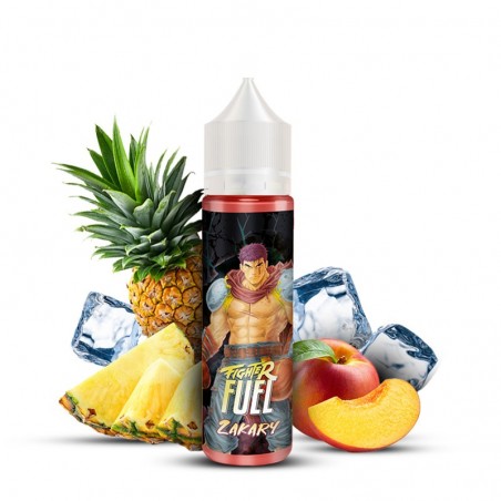 a faire -E-liquide Zakary 50 ml - Fighter Fuel - Ananas, Nectarine - Frais