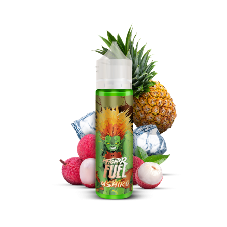 a faire -E-liquide Ushiro 50 ml - Fighter Fuel - Ananas, Litchi - Frais