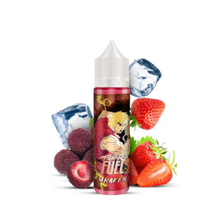 faire -E-liquide Uraken 50 ml - Fighter Fuel - Fraise, Arbouse - Frais