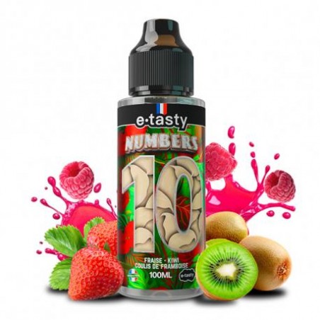 a faire  Numbers 10 E-Tasty - 100ml - Fraise, kiwi, coulis de framboise