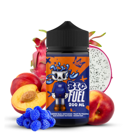 a faire -E-liquide Framboise bleue Nectarine Fruit du Dragon 200ml 0mg BIG FUEL