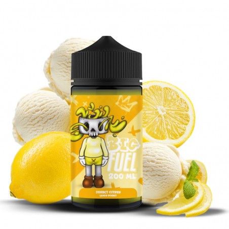 a faire -E-liquide Sorbet Citron 200ml 0mg BIG FUEL - FRAIS