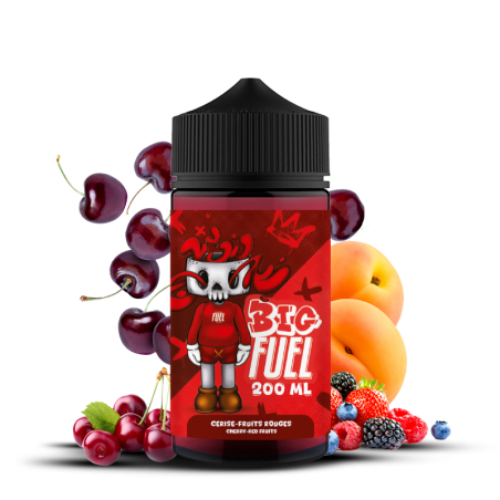 a faire -E-liquide Cerise, Fruits rouges, Abricot 200ml 0mg BIG FUEL