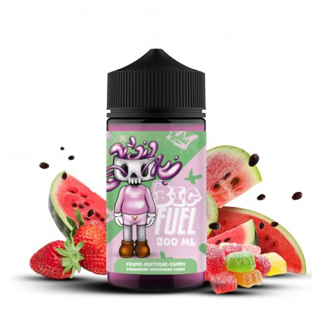 a faire -E-liquide Fraise, Pastèque, Candy 200ml 0mg BIG FUEL