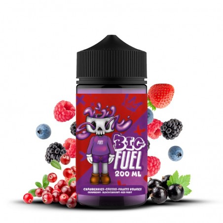 a faire -E-liquide Cranberries, Cassis, Fruits rouges 200ml 0mg BIG FUEL