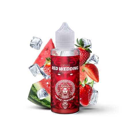 a faire  RED WEDDING 100ML THE MDS JUICE -fraise sucrée , pastèque - fresh