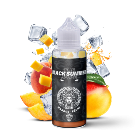 a faire  BLACK SUMMER 100ML THE MDS JUICE -mangue , pêche - fresh