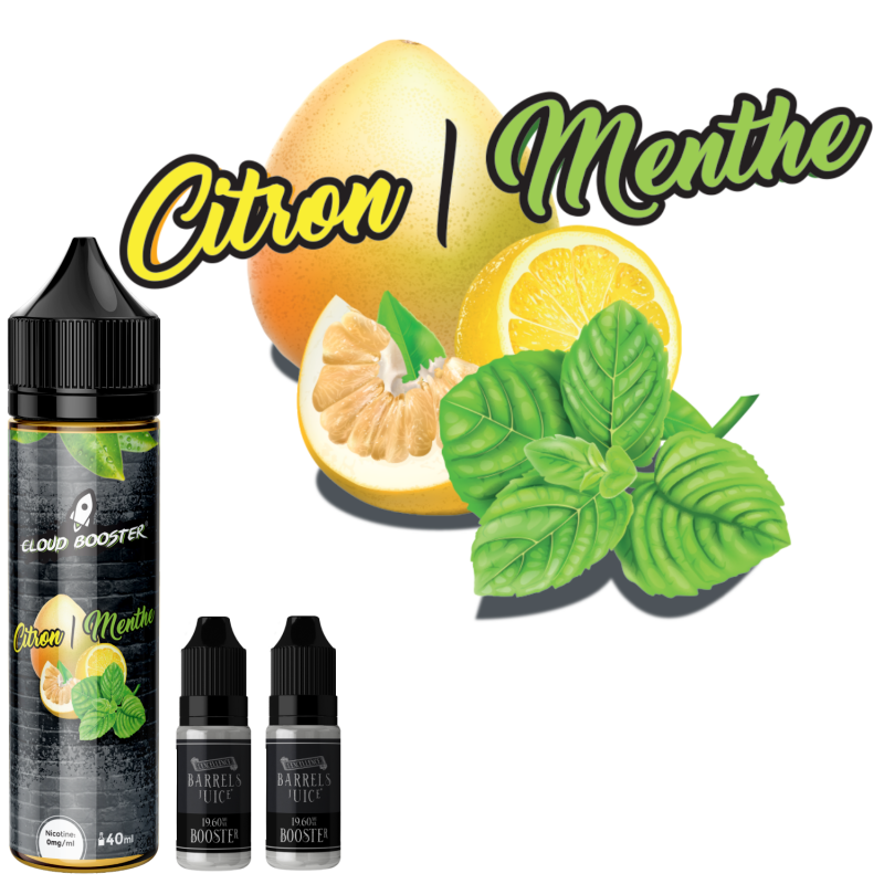 e liquide Citron Menthe 60 ml de chez Cloud Booster