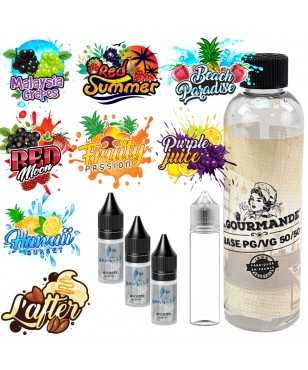 pack diy 230 ml Beach Paradise- 8 saveurs avec concentré 30 ml de chez Bang À L'ô