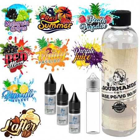 pack diy 230 ml Beach Paradise- 8 saveurs avec concentré 30 ml de chez Bang À L'ô