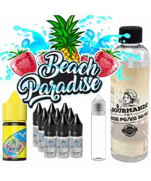 pack diy 230 ml Beach Paradise- 09 mg avec concentré 30 ml de chez Bang À L'ô