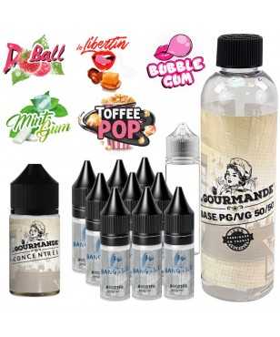 pack diy 230 ml 09 mg avec concentré 30 ml de chez la gourmande