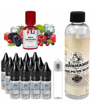 pack diy 230 ml red astaire- 12 mg avec concentré 30 ml de chez T-juice