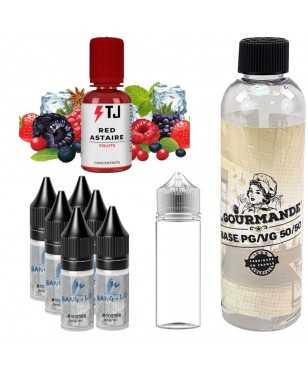 pack diy 230 ml red astaire- 06 mg avec concentré 30 ml de chez T-juice