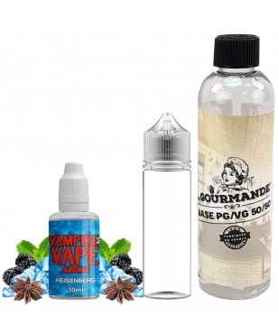 pack diy 230 ml Heisenberg- 00 mg avec concentré 30 ml de vampire vape