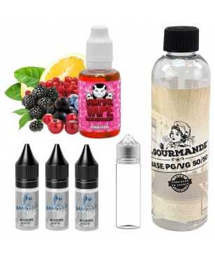 pack diy 230 ml pinkman- 03 mg avec concentré 30 ml de vampire va