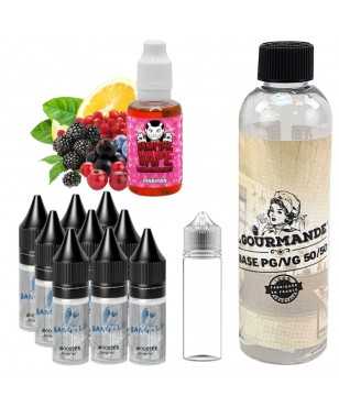 pack diy 230 ml pinkman- 09 mg avec concentré 30 ml de vampire vape