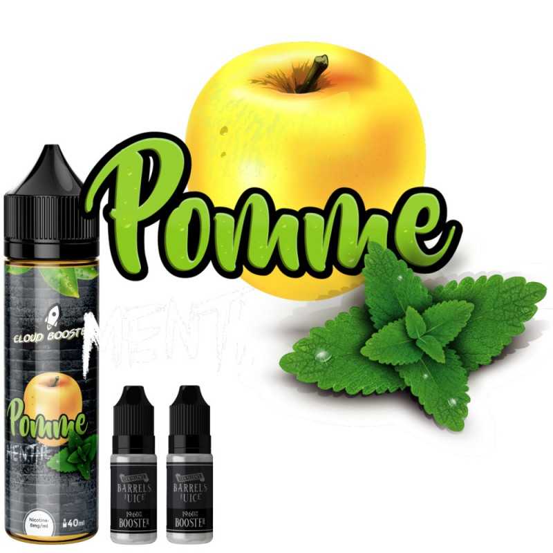 e liquide Pomme menthe 60 ml de chez Cloud Booster