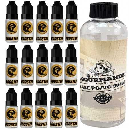 base 1l  + 15 booster de nicotine de chez e-intense