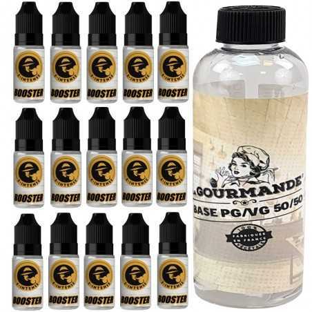 base 1l  + 15 booster de nicotine de chez e-intense