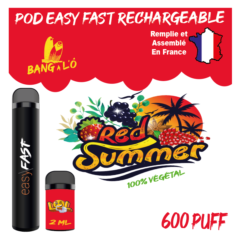 kit complet easy fast Red Summer 09 mg