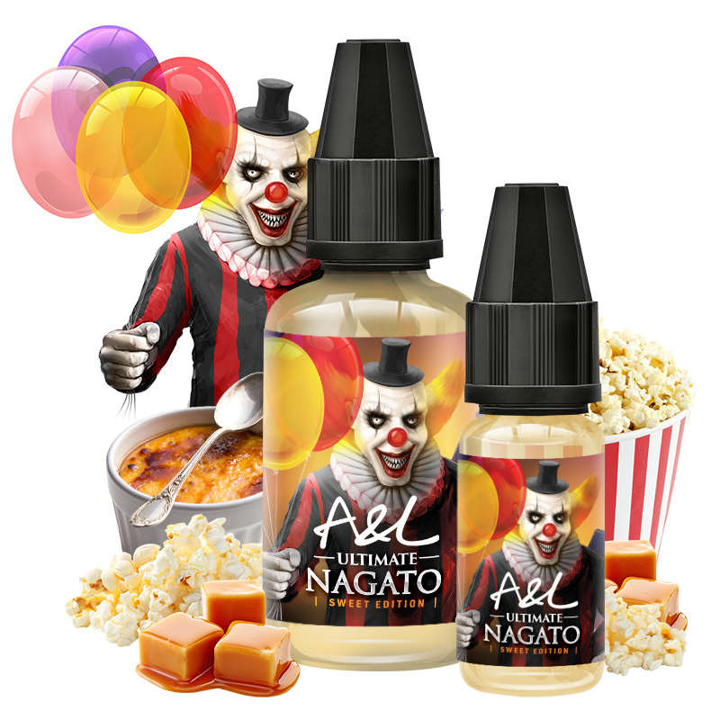Concentr Nagato 30 ml Sweet Edition Ultimate A&L Crme brle - Pop corn -  Caramel